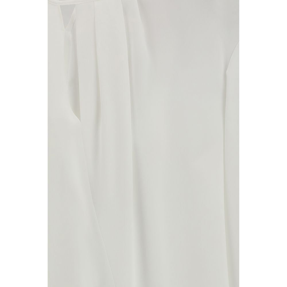 Max Mara White Triacetate Blouse