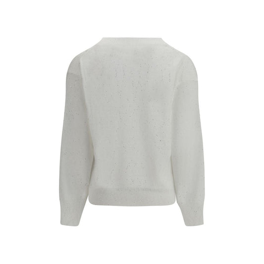 Brunello Cucinelli White Linen Sweatshirt