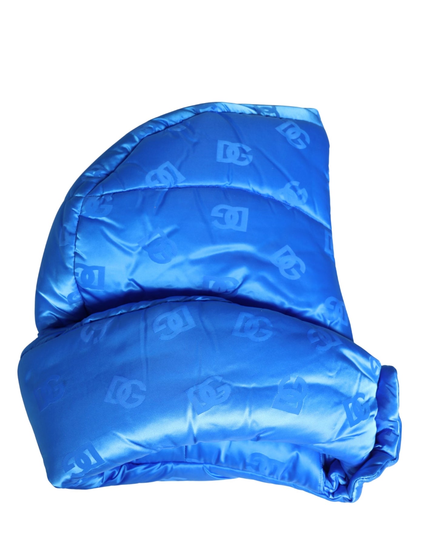 Dolce & Gabbana Men Blue Logo Print Whole Head Wrap Capello Hat