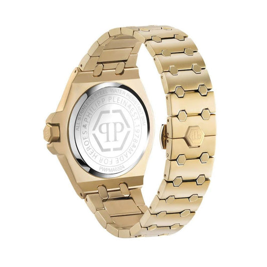 Philipp Plein Gold Stainless Steel Dress Watch