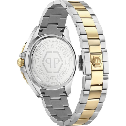 Philipp Plein Gold Stainless Steel Dress Watch