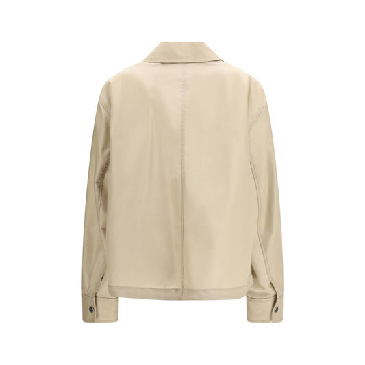Ami Paris Beige Polyamide Trench Coat
