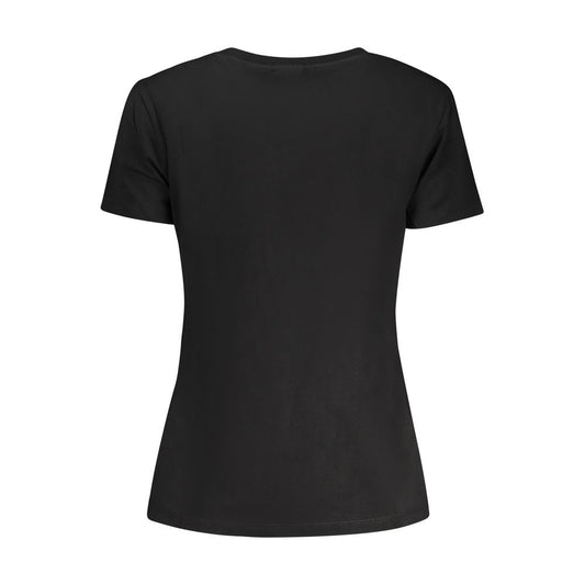 Guess Jeans Black Cotton Women T-Shirt