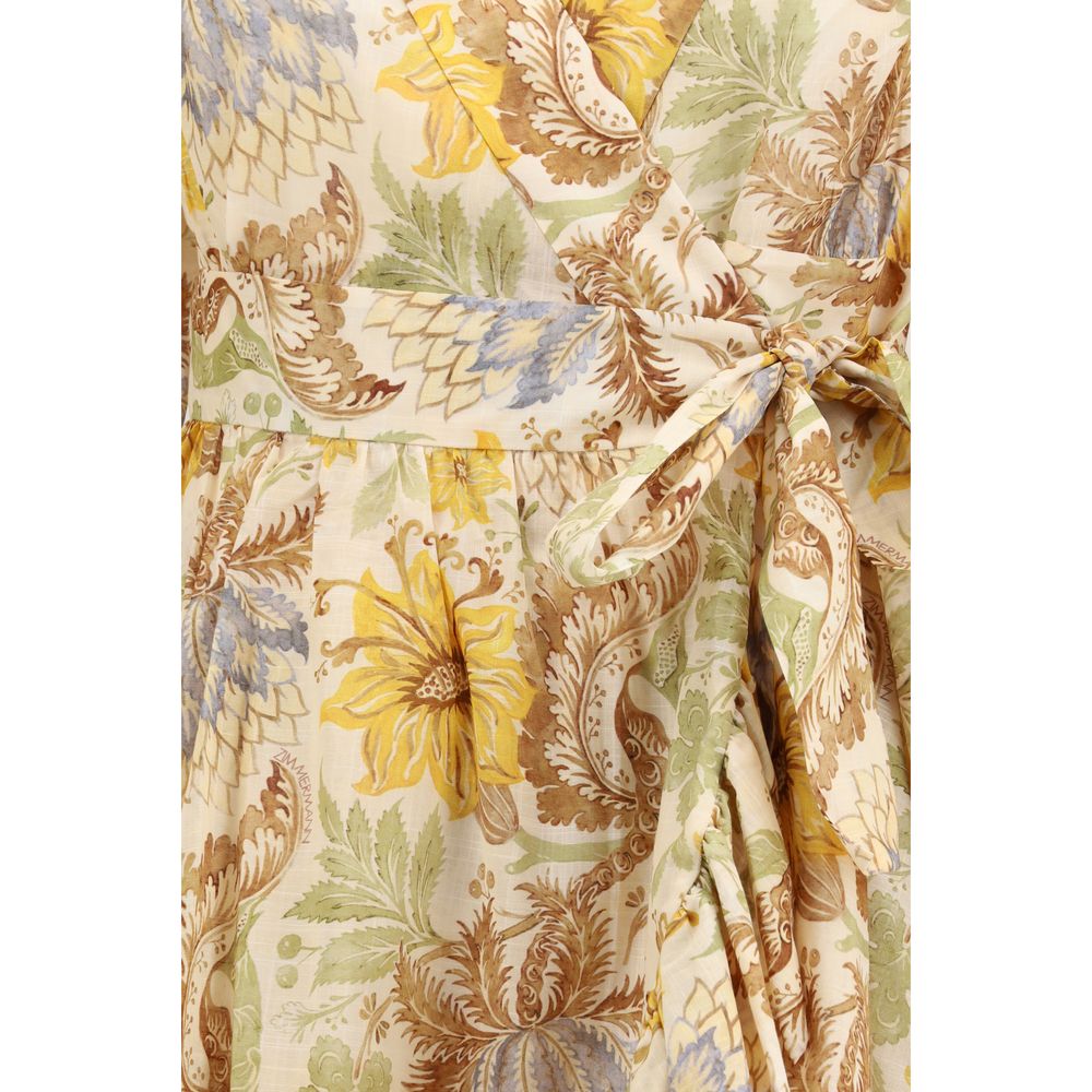 Zimmermann Bicolor Cotton Casual Dress