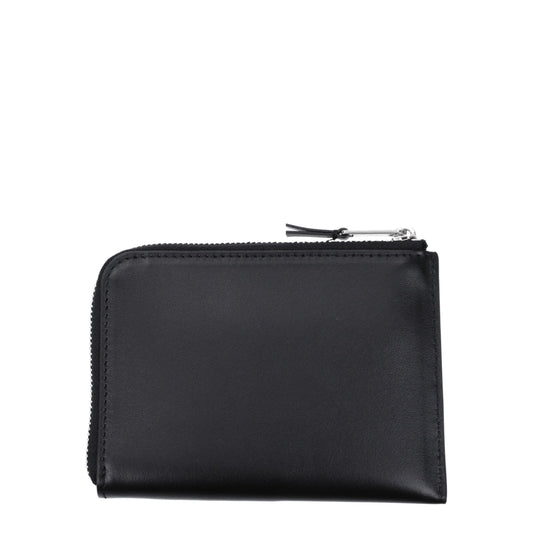 Palm Angels Black Leather Cardholder