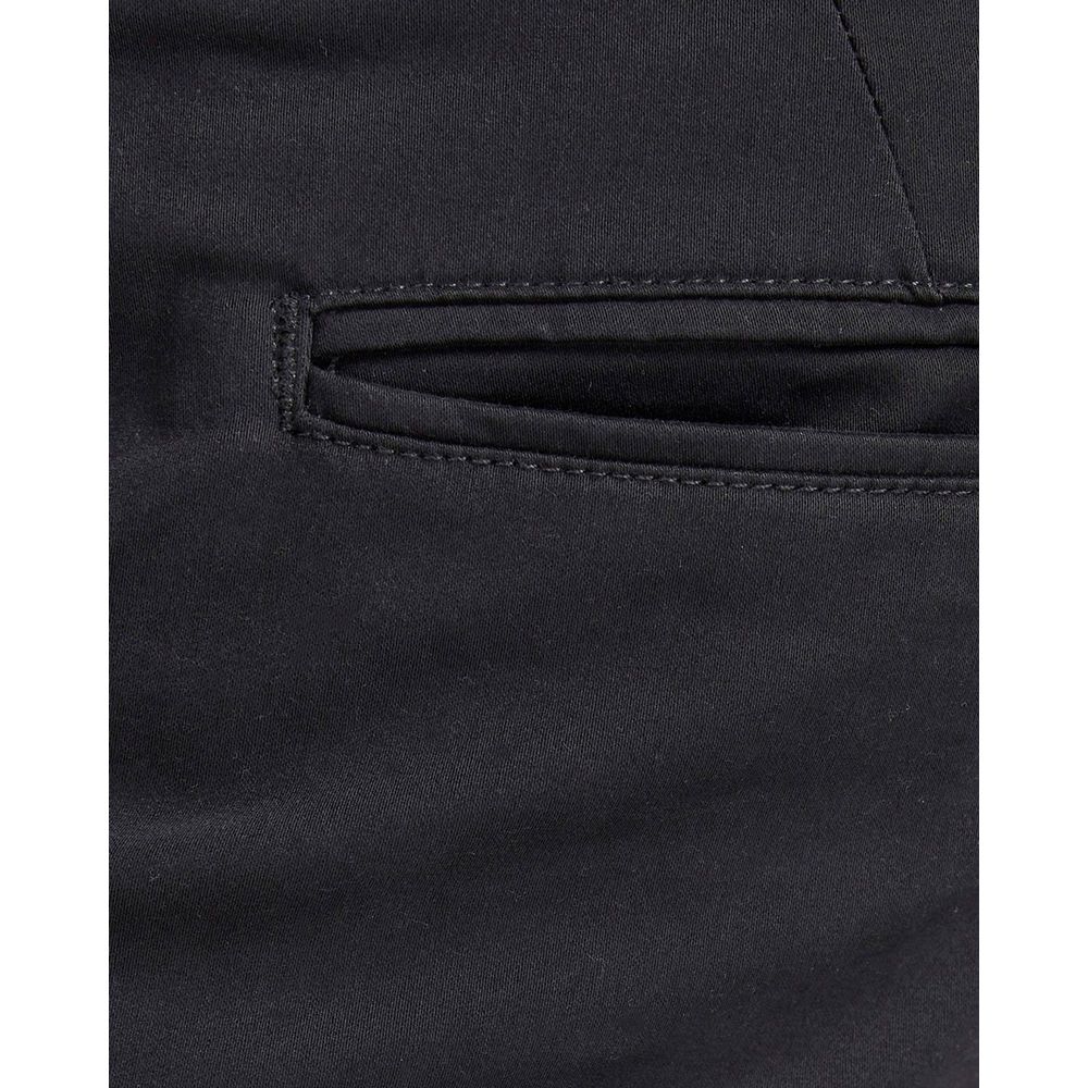 Jack Jones Black Cotton Casual Pants