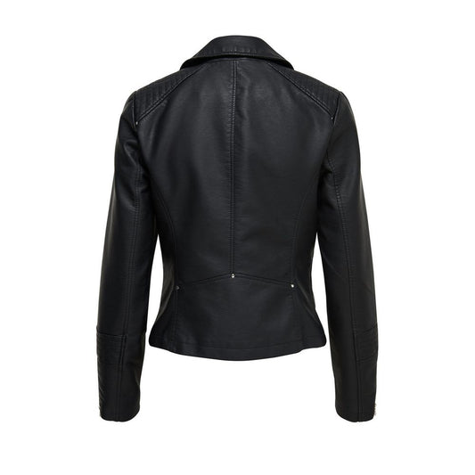 Only Black Viscose Biker Jacket