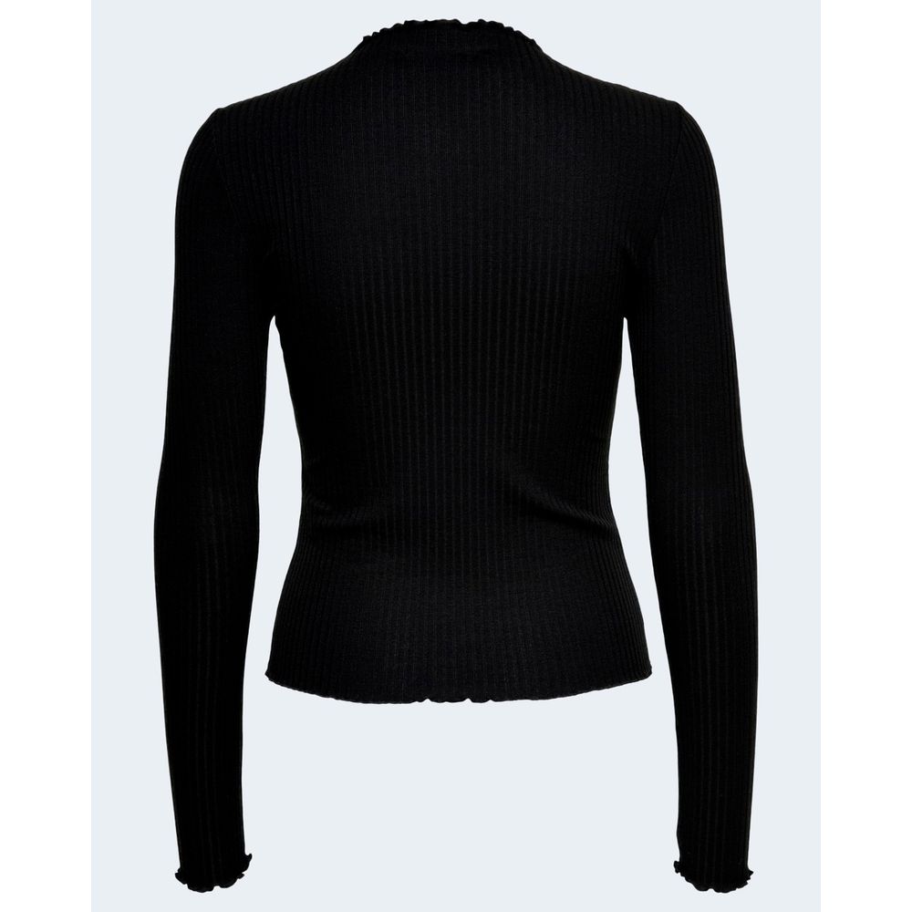 Only Black Polyester Turtleneck