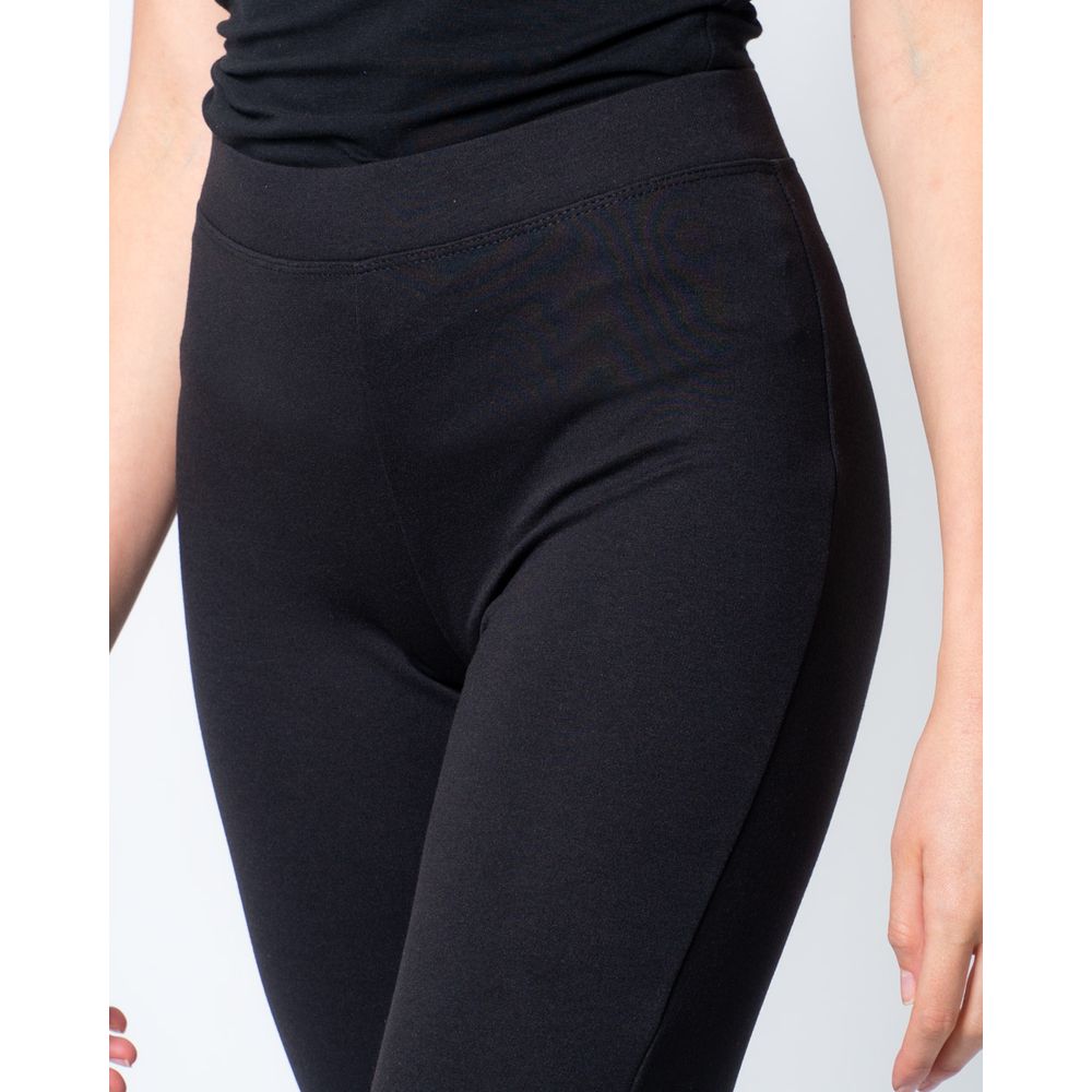 Only Black Polyester Flared Pants