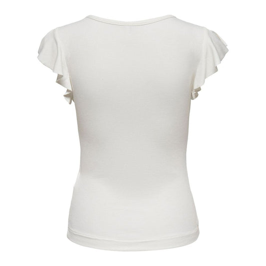 Only Cream Viscose T-Shirt