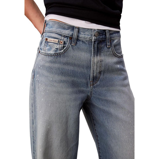 Calvin Klein Jeans Blue Cotton Bootcut Jeans