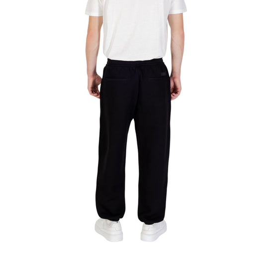 Armani Exchange Black Cotton Joggers (Workout Pants)