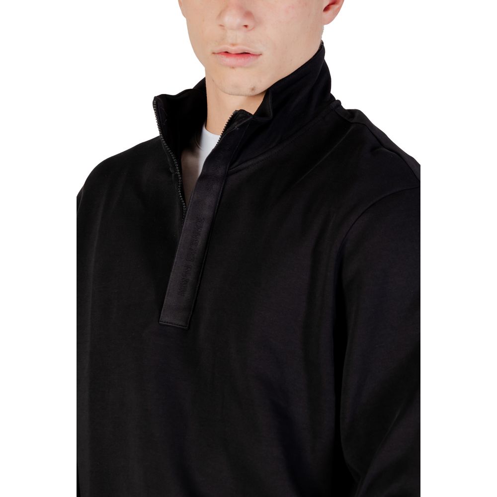 Armani Exchange Black Cotton Sweatshirt