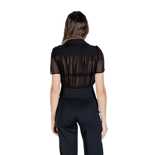 Morgan De Toi Black Polyester Shortsleeve Shirt