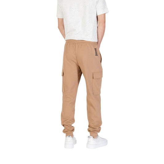 EA7 Emporio Armani Beige Cotton Joggers (Workout Pants)