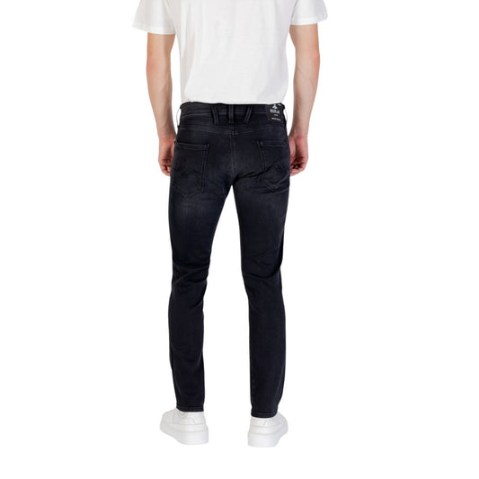 Replay Black Cotton Skinny Jeans