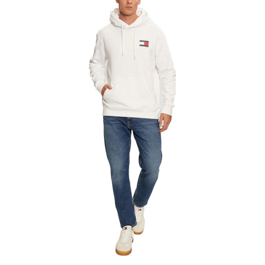 Tommy Hilfiger Jeans White Cotton Hoodie