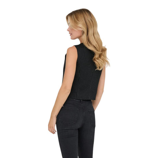 Only Black Recycled Polyester Waistcoat