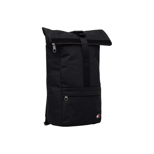 Tommy Hilfiger Jeans Black Recycled Polyester Backpack