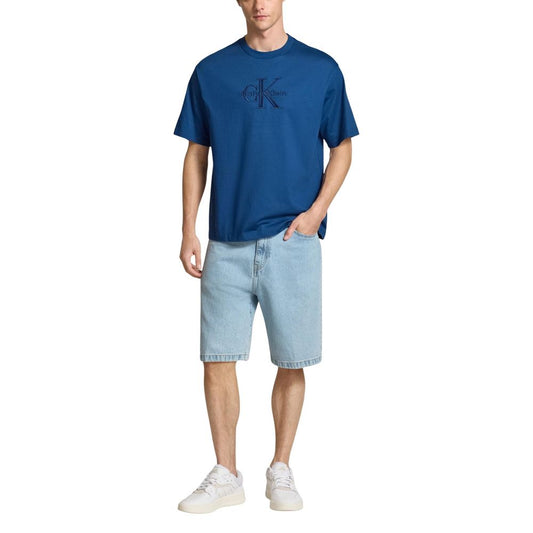 Calvin Klein Jeans Blue Cotton T-Shirt