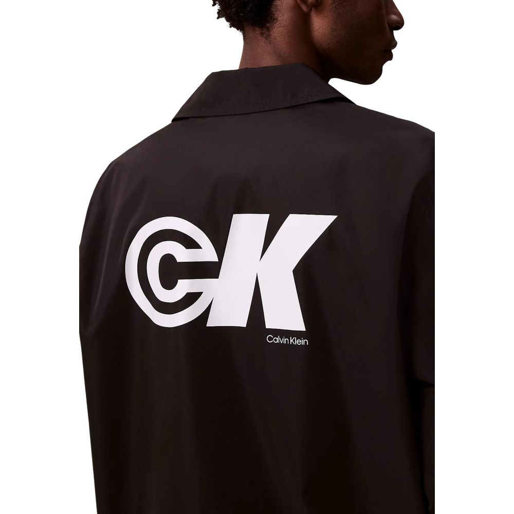Calvin Klein Jeans Black Polyester Shell Jacket