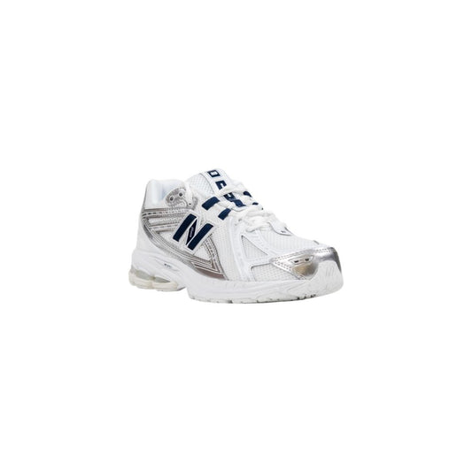 New Balance White Synthetic Athletic Sneakers