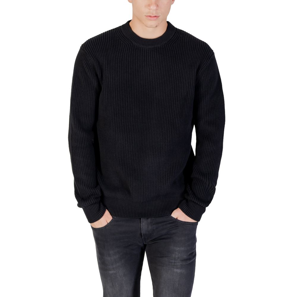 Replay Black Cotton Sweatshirt