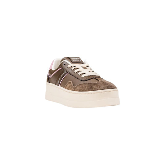Tommy Hilfiger Jeans Brown Artificial Leather Sneakers