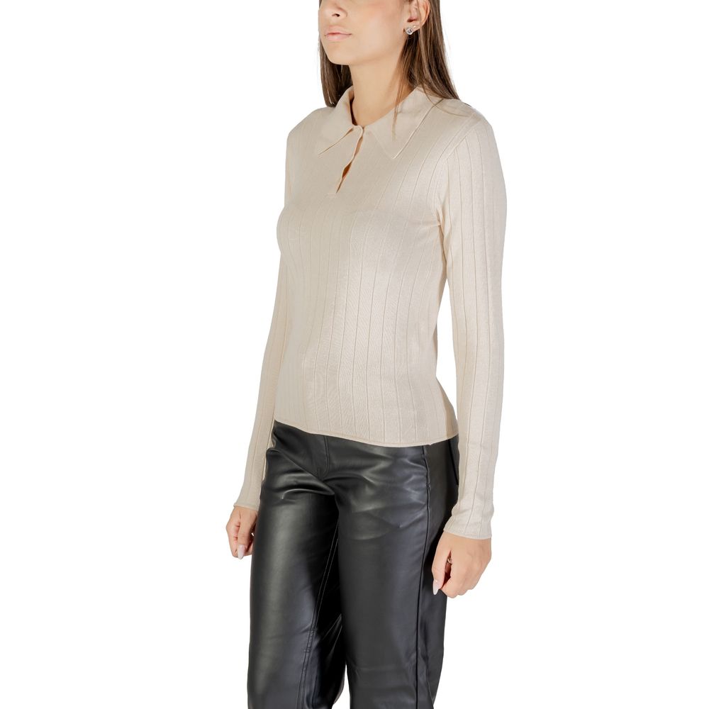 Jacqueline De Yong Beige Viscose Sweatshirt