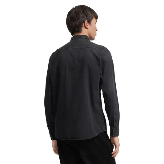 Replay Black Cotton Shirt