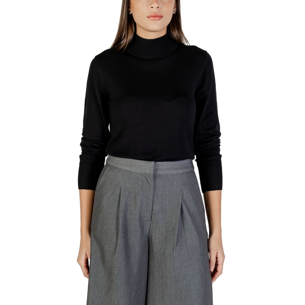 ICHI Black Viscose Turtleneck