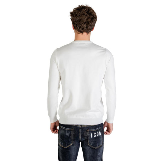Icon White Viscose Sweatshirt