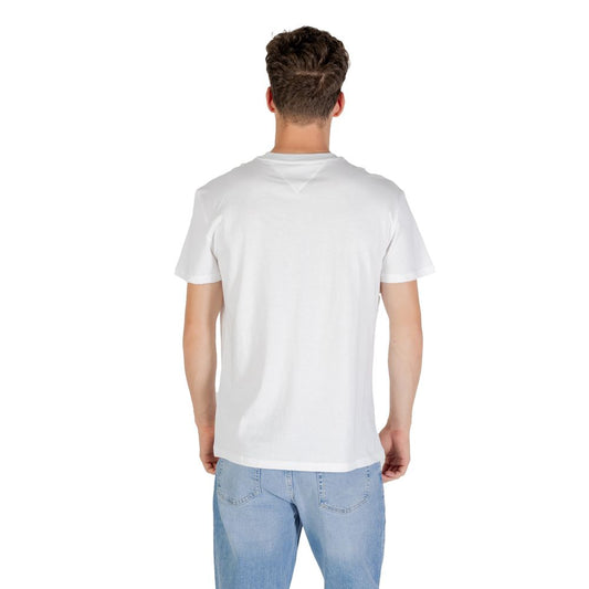 Tommy Hilfiger Jeans White Recycled Cotton T-Shirt