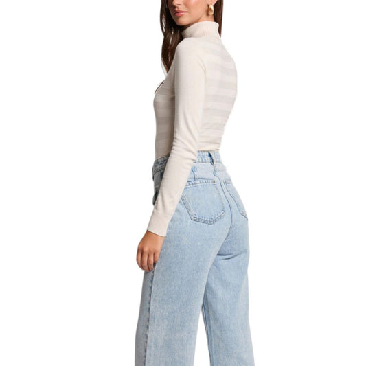 Morgan De Toi Beige Viscose Turtleneck