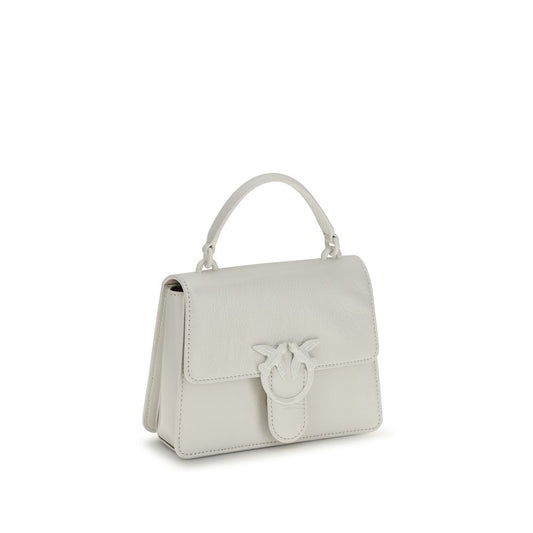PINKO White Goatskin Handbag