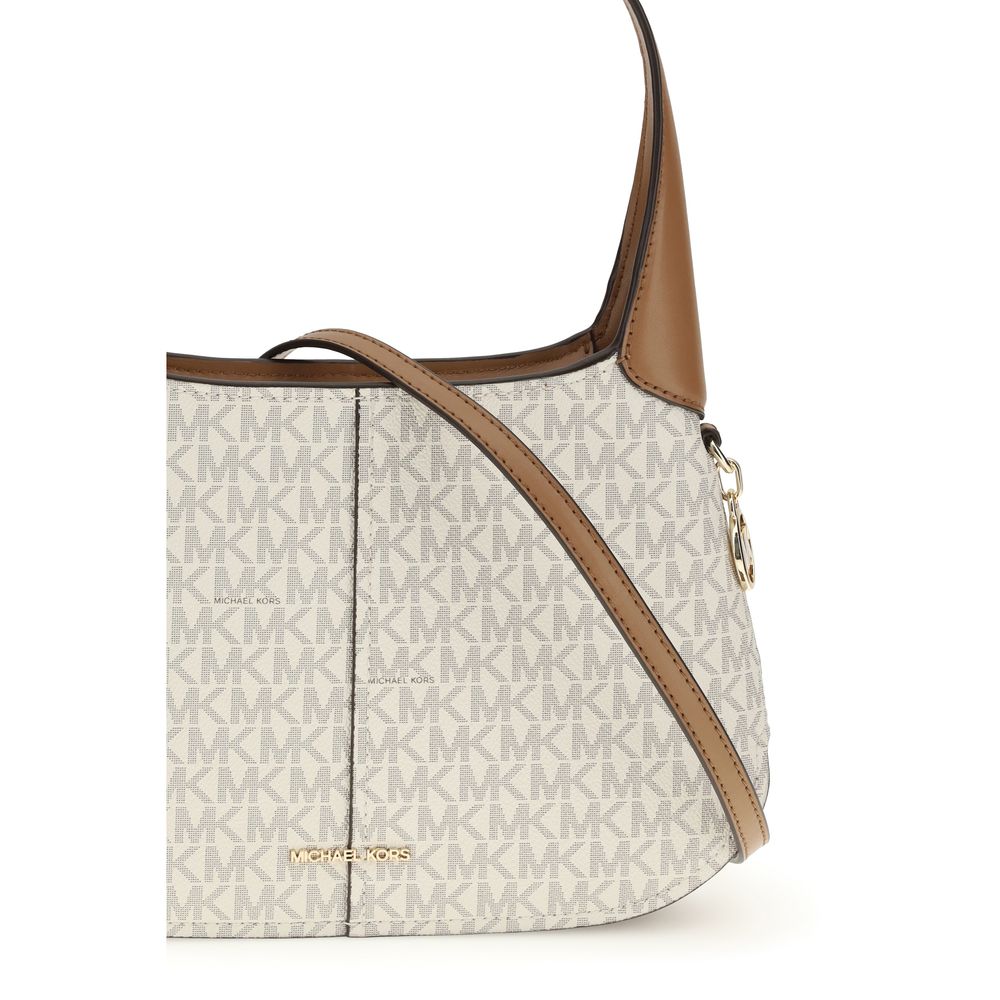 Michael Kors Beige Cotton Shoulder Bag