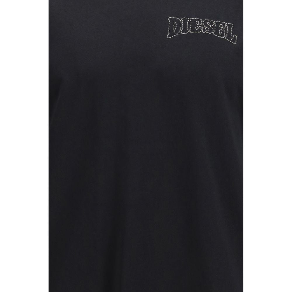 Diesel Black Cotton T-Shirt