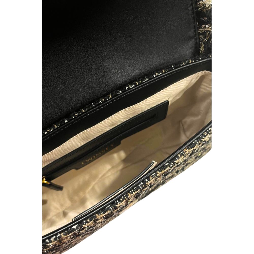 Twinset Black PU Women Shoulder Bag