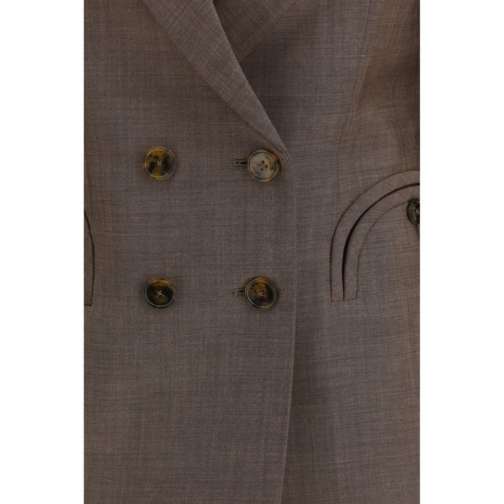 Blazé Milano Brown Fleece Wool Blazer
