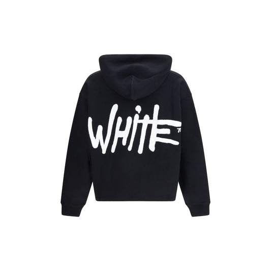 Off-White Black Cotton Sweatshirt