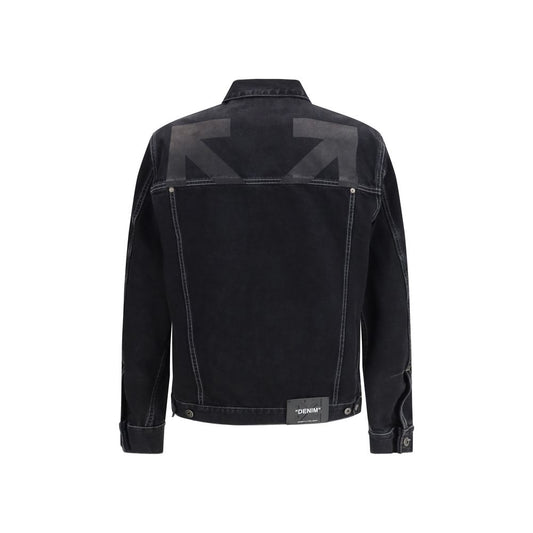 Off-White Black Cotton Denim Jacket