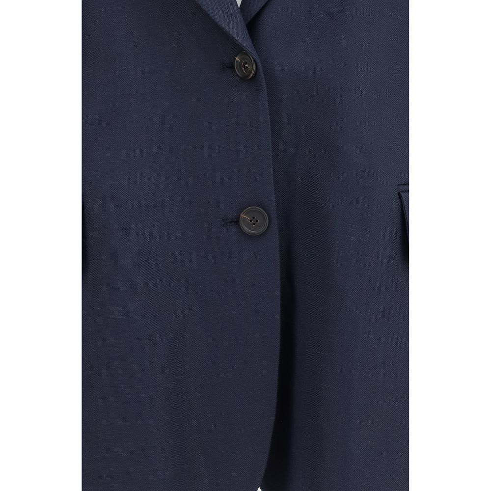 Brunello Cucinelli Blue Viscose Coat
