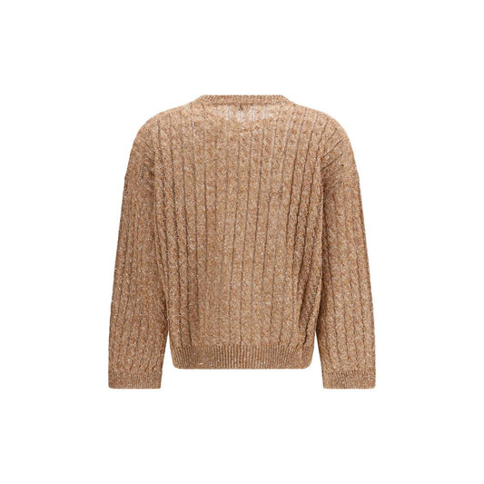 Brunello Cucinelli Brown Linen Sweatshirt