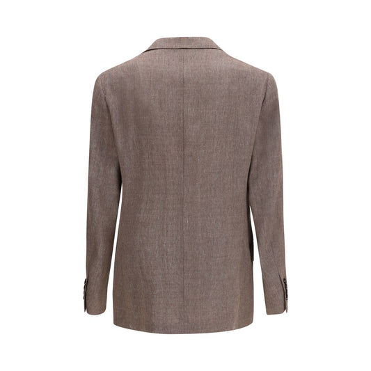 Brunello Cucinelli Brown Linen Blazer