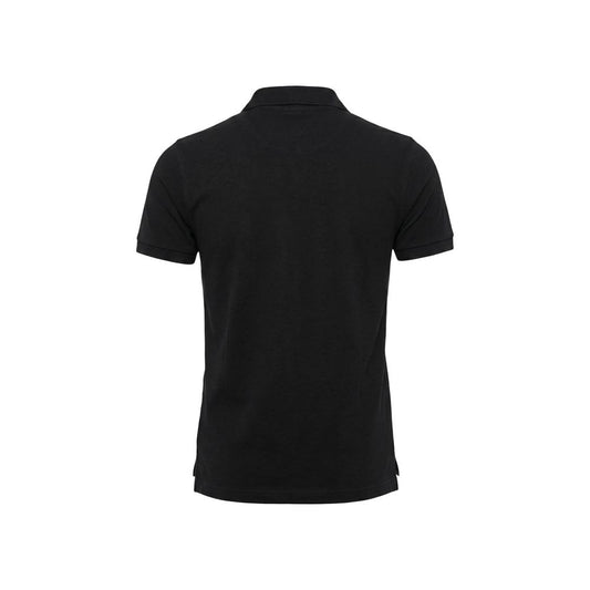 Bikkembergs Black Cotton Polo Shirt