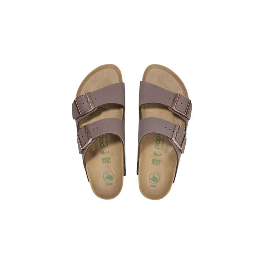 Birkenstock Brown Synthetic Platform Sandals