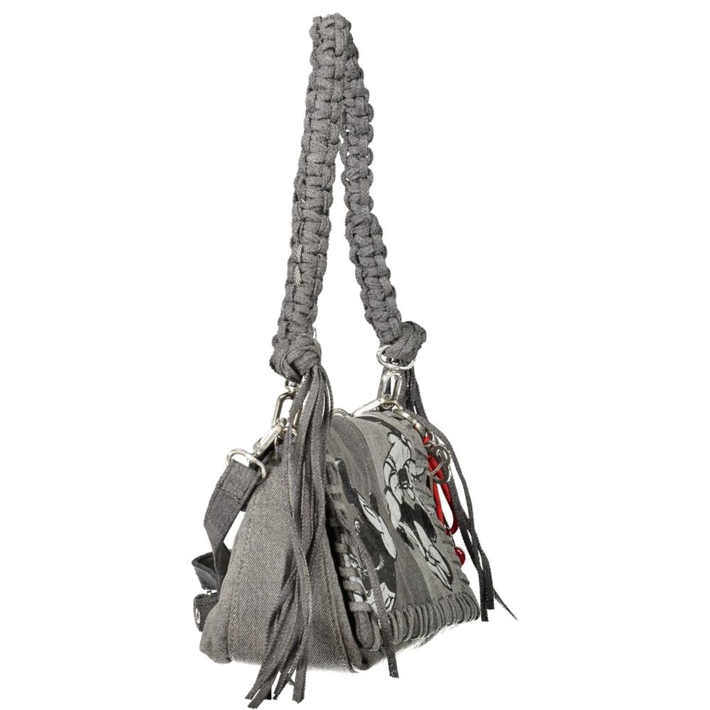 Desigual Grigio Cotton Women Handbag