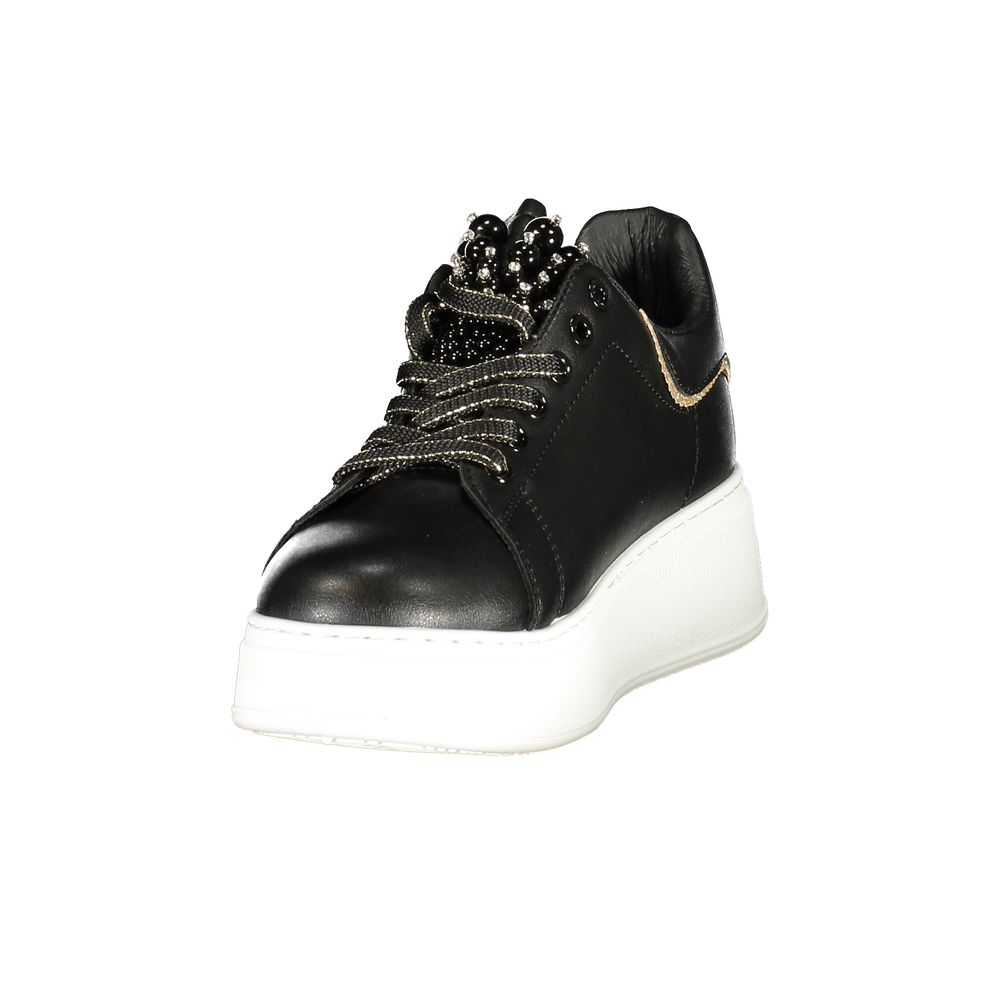 Laura Biagiotti Black Polyurethane Women Sneaker