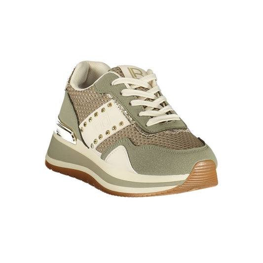 Laura Biagiotti Green Polyester Athletic Sneakers