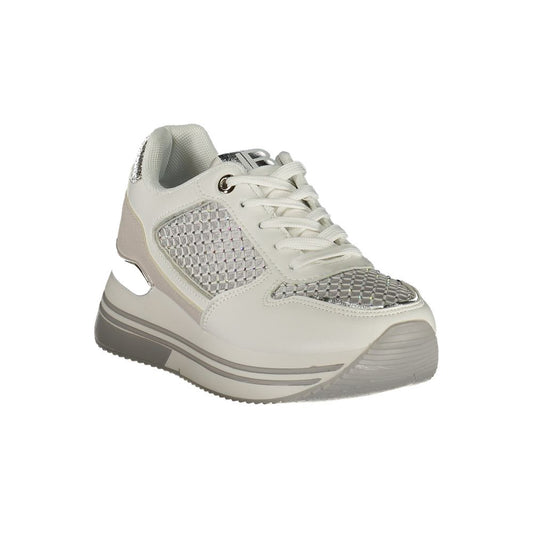 Laura Biagiotti White Polyester Athletic Sneakers